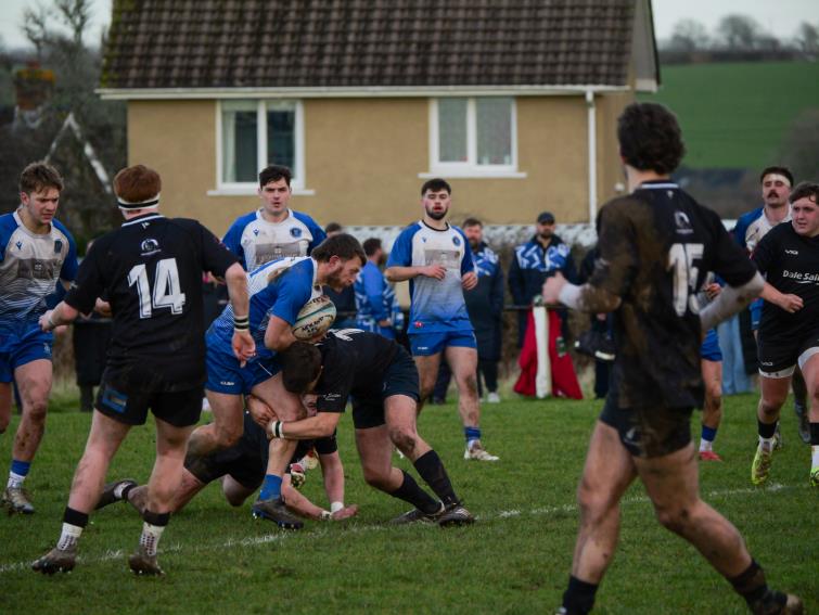 Blues on the attack. Picture William John